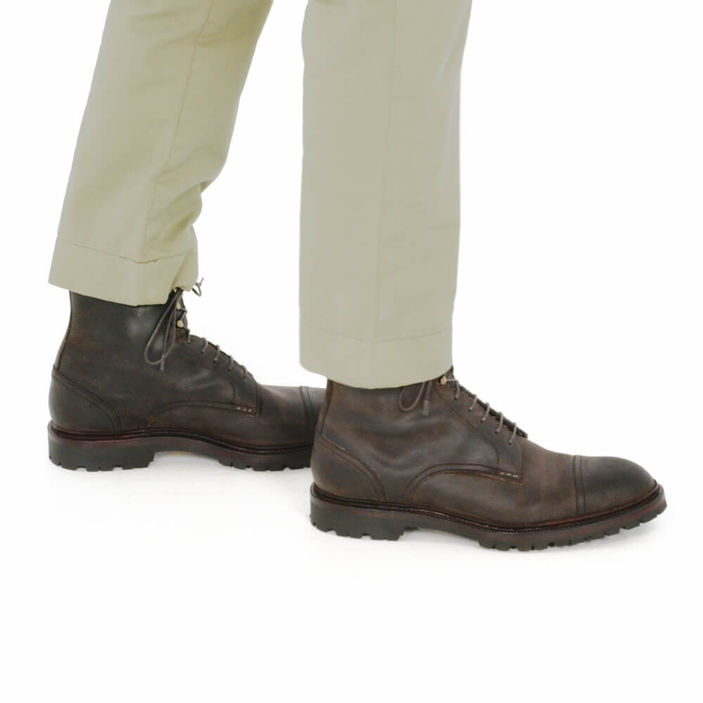 cap toe boots