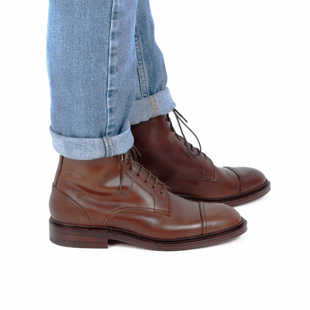 bottes en cordovan