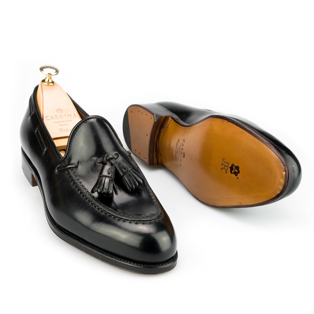 Tassel loafers in Black Cordovan 
