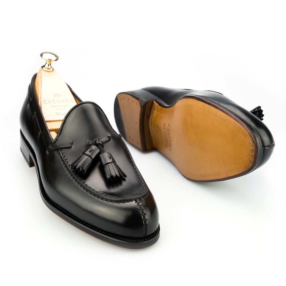 men's black dress loafers