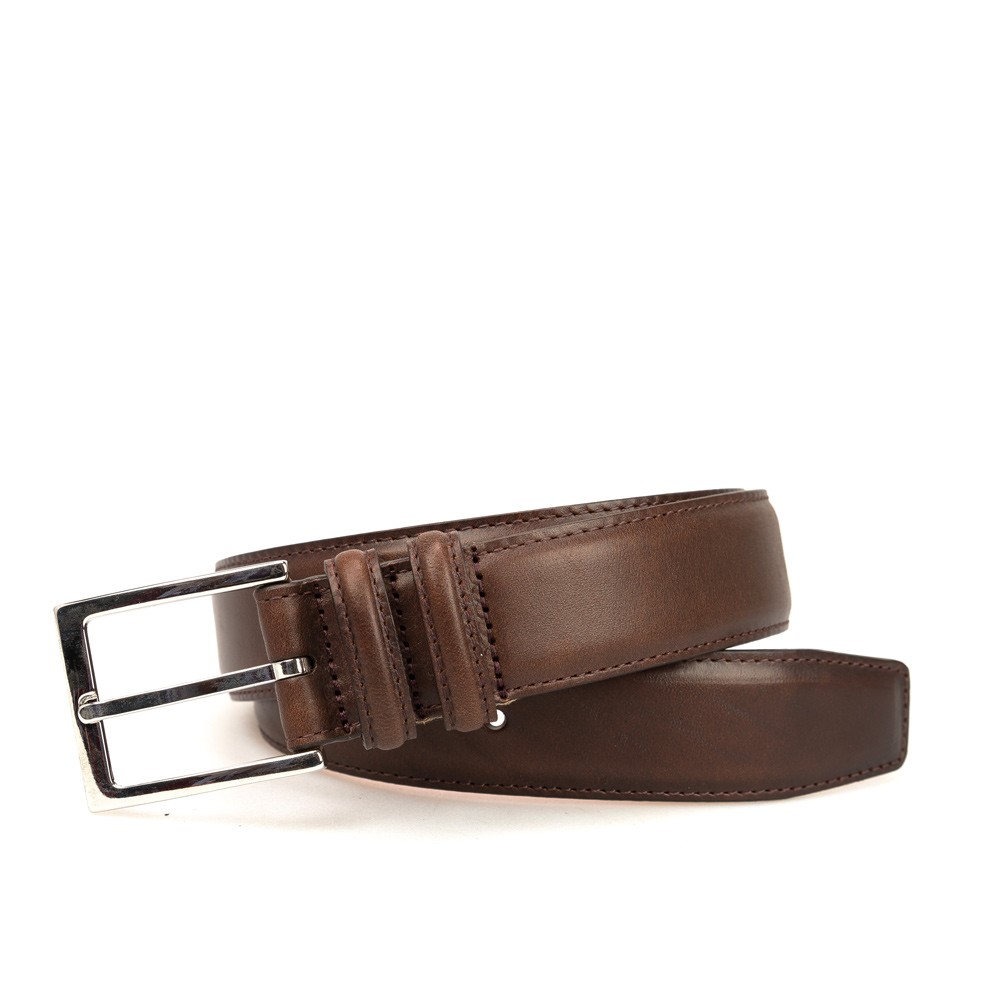 Brown Chromaxel Leather Belt | CARMINA Shoemaker