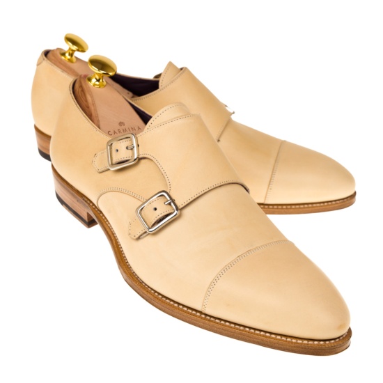 DOUBLE MONK STRAP SHOES NATURAL VEGANO | CARMINA