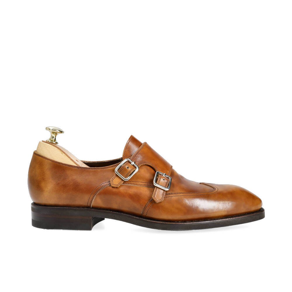 WINGTIP DOUBLE MONK STRAPS 80114 SIMPSON (INCL. SHOE TREE)