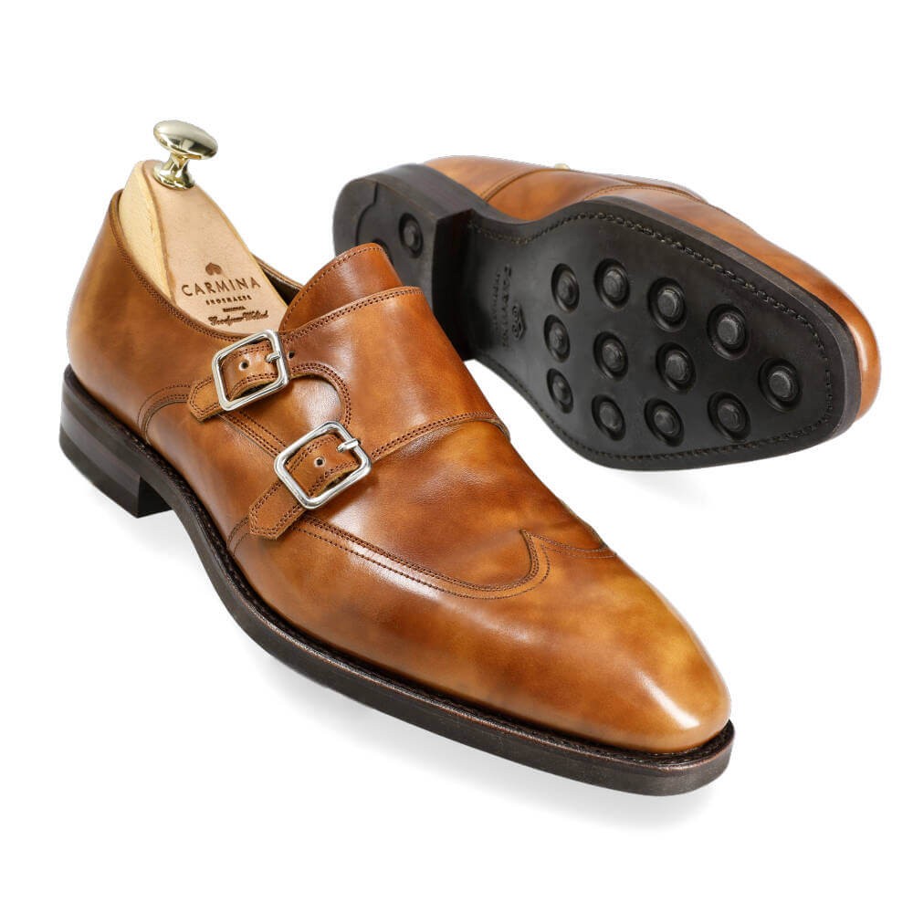 WINGTIP DOUBLE MONK STRAPS 80114 SIMPSON (INCL. SHOE TREE)