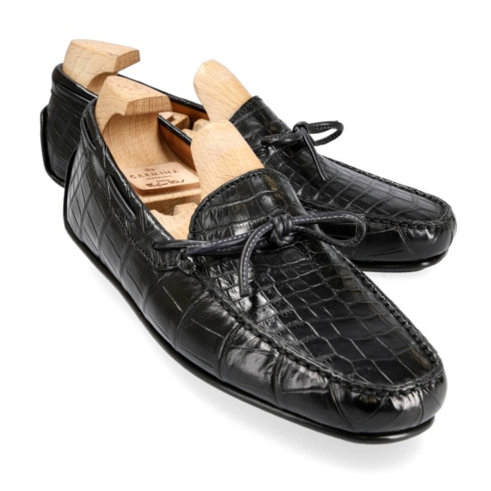 ALIGATOR SHOES BLACK ALIGATOR | CARMINA