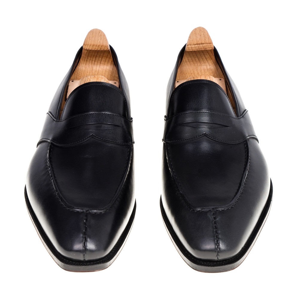 Black penny loafers | CARMINA Shoemaker