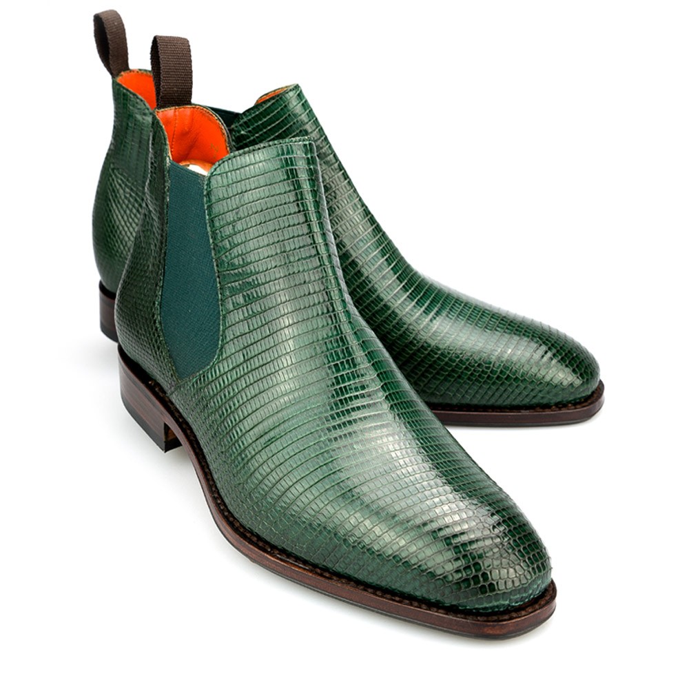 green shoe boots