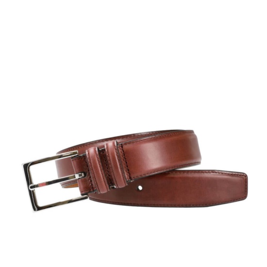 Burgundy Chromaxel Leather Belt | CARMINA Shoemaker