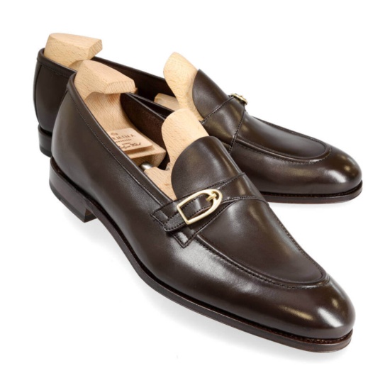 MONK STRAP SHOES BROWN VITELLO | CARMINA