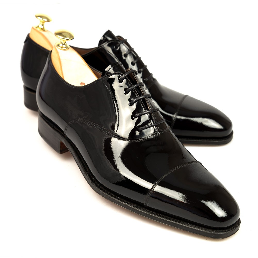 patent oxford shoes