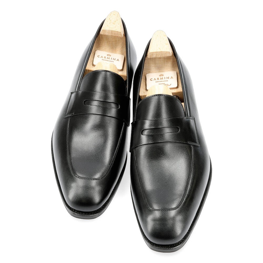 Black penny loafers | CARMINA Shoemaker