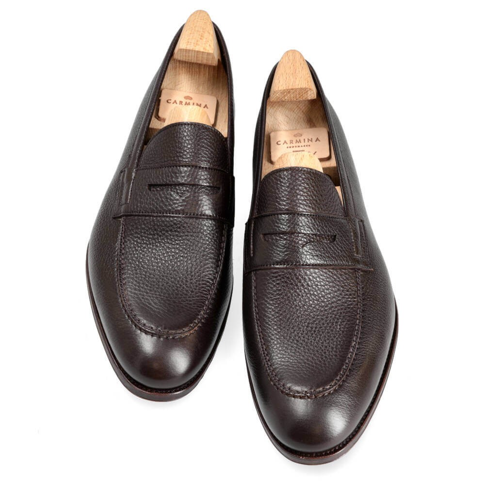 UNLINED PENNY LOAFERS IN BROWN PEREANDRE