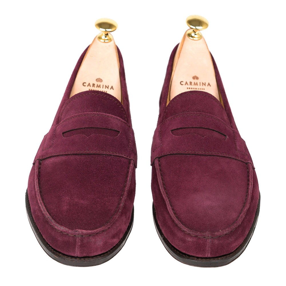 burgundy penny loafers