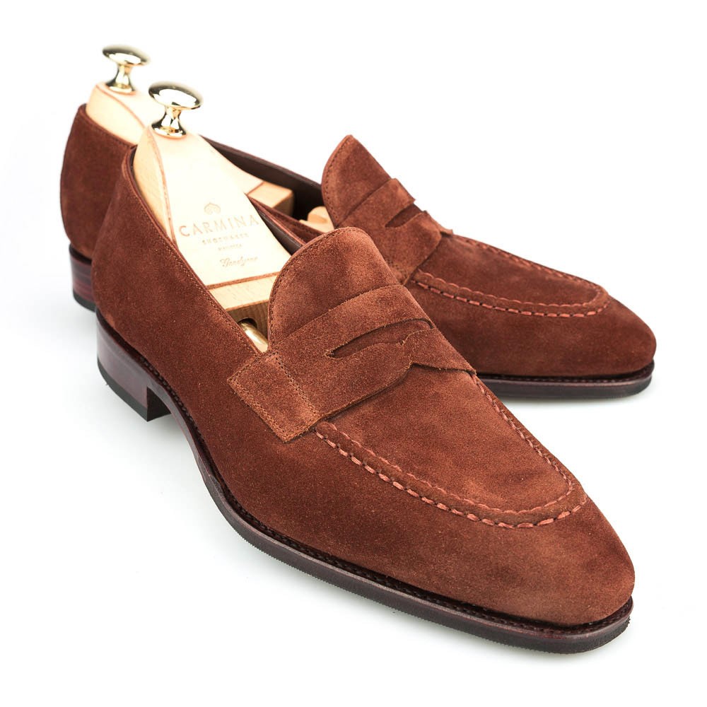 PENNY LOAFERS IN POLO SUEDE | CARMINA