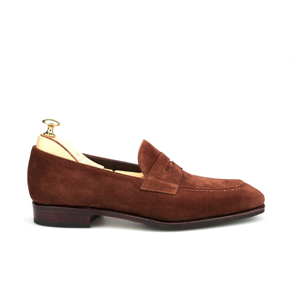 PENNY LOAFERS IN POLO SUEDE | CARMINA
