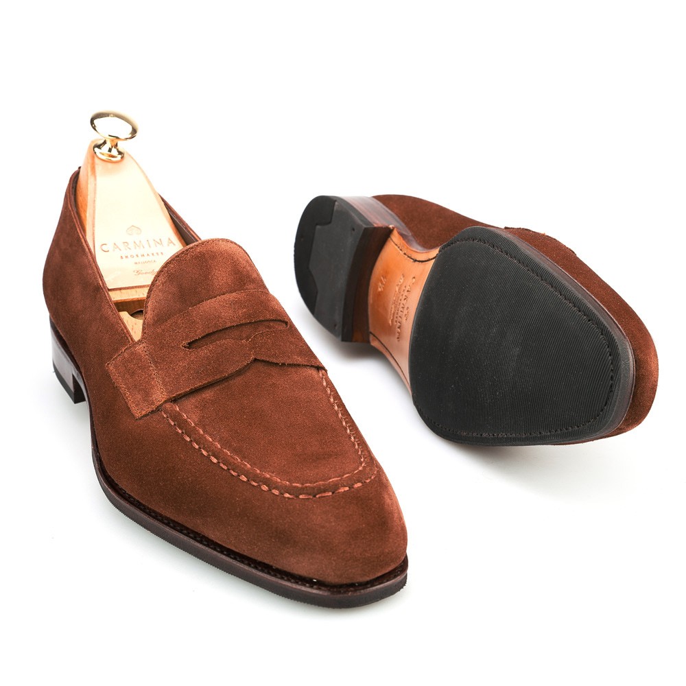 penny suede loafers