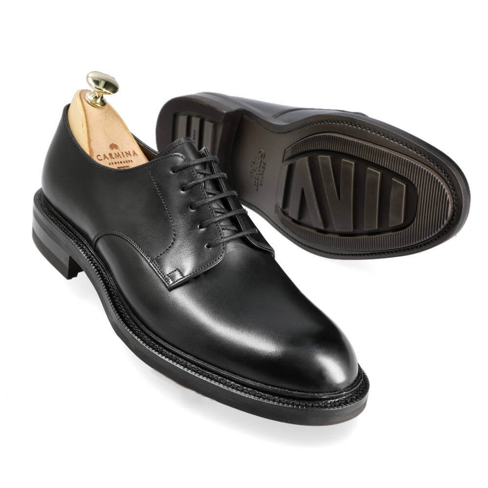 BLACK DERBY SHOES 80927 CALVIA