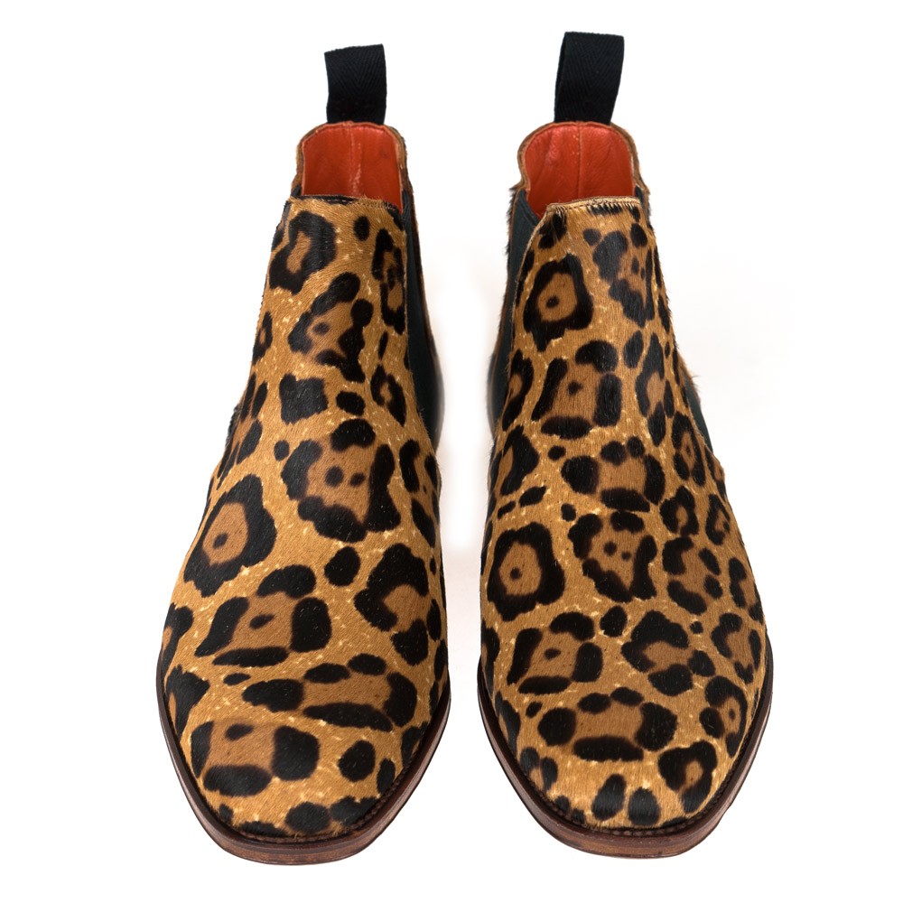 cheetah print chelsea boots mens
