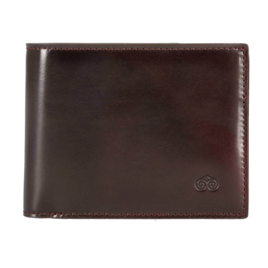 SLIM WALLET FULLY CRAFTED IN BURGUNDY GENUINE SHELL CORDOVAN