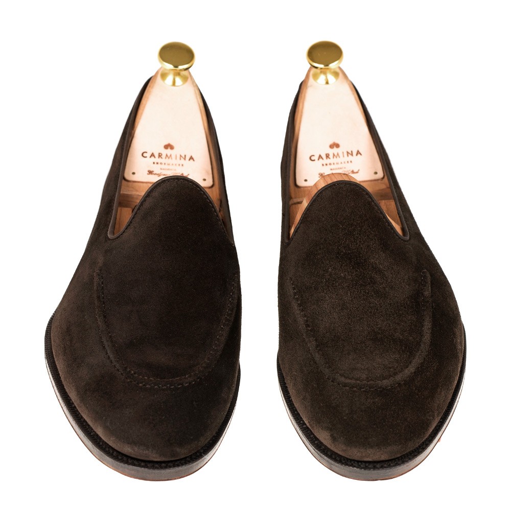unlined leather slippers