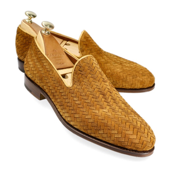 SLIPPERS TOBACCO BRAIDED | CARMINA