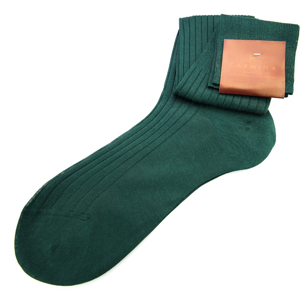 Men's Green Dress Socks | CARMINA