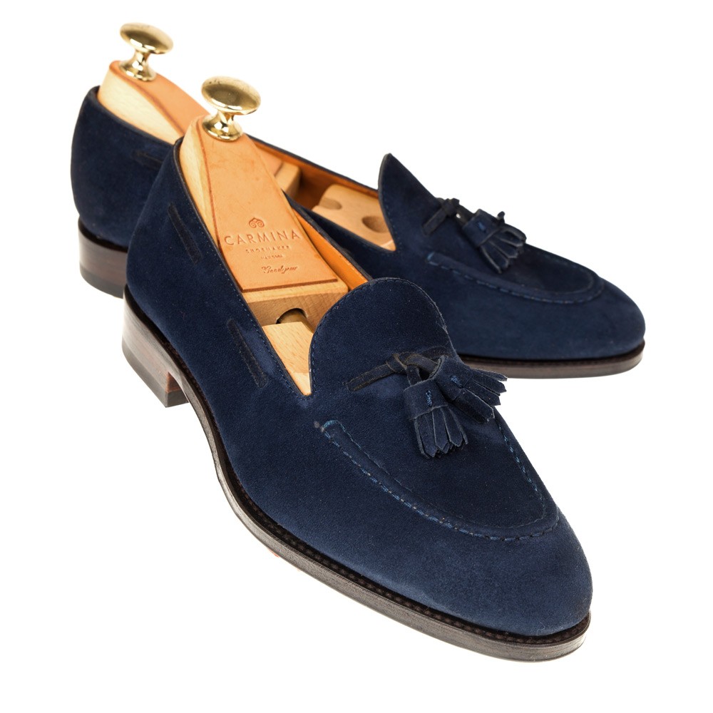 womens navy blue slip on shoes