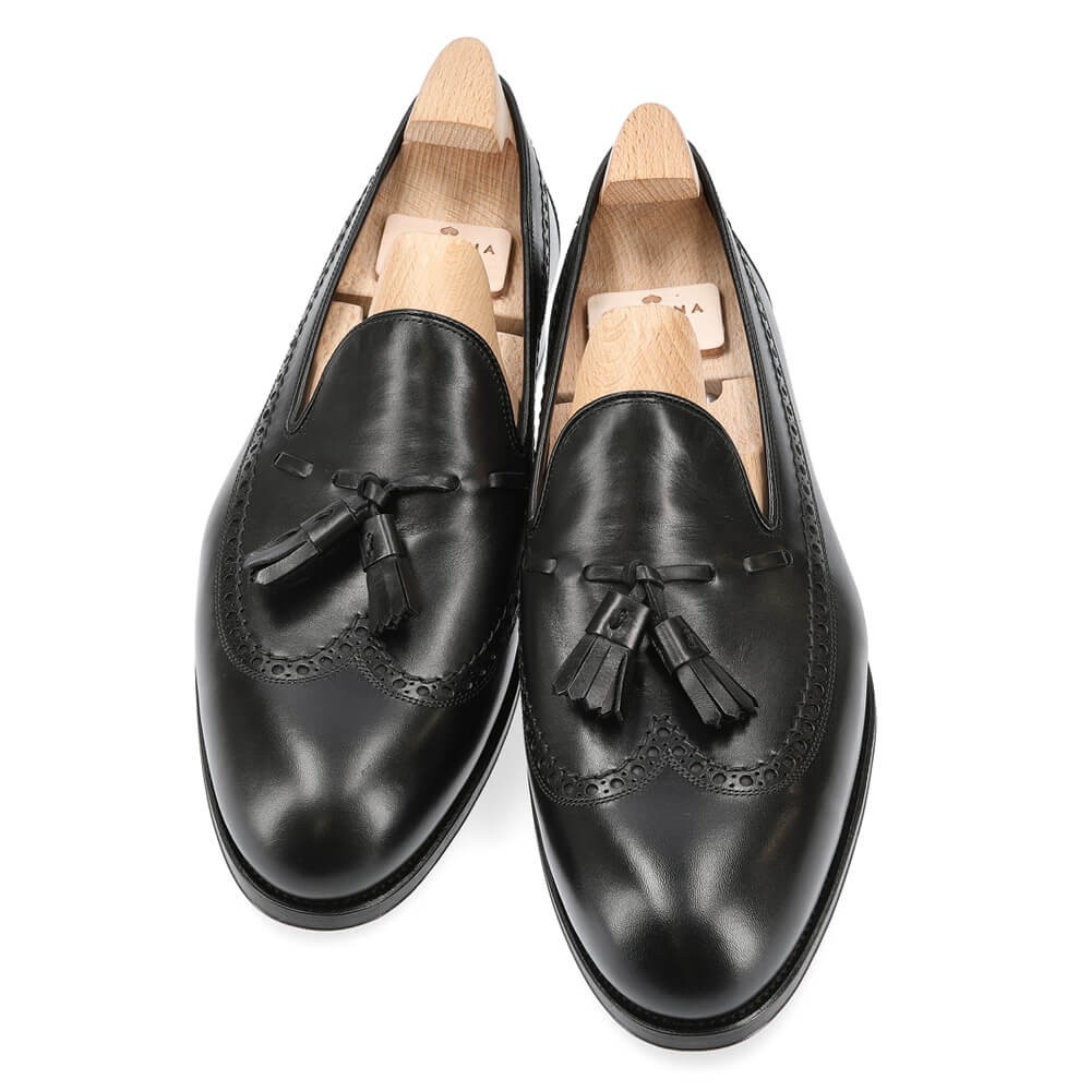 wingtip loafers with tassels