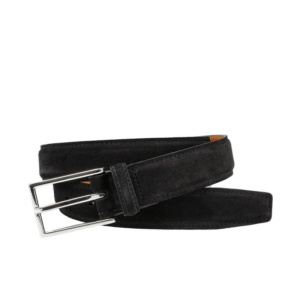 WOMEN'S BLACK SUEDE BELT