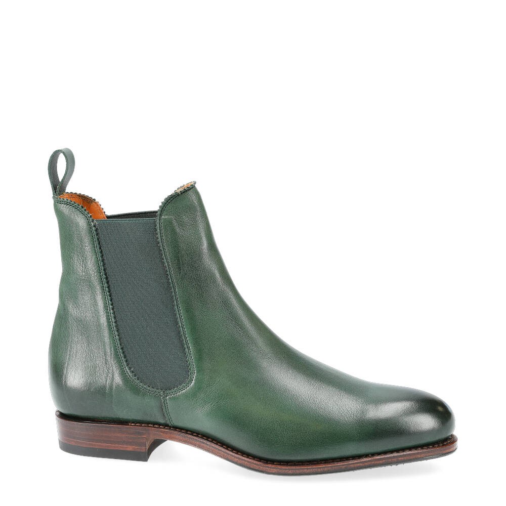 green chelsea boots womens