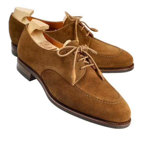 DERBY WOMEN SHOES IN SNUFF SUEDE