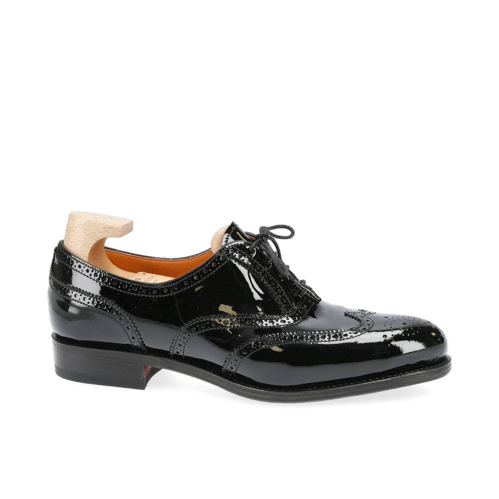 black patent leather oxford women's shoes