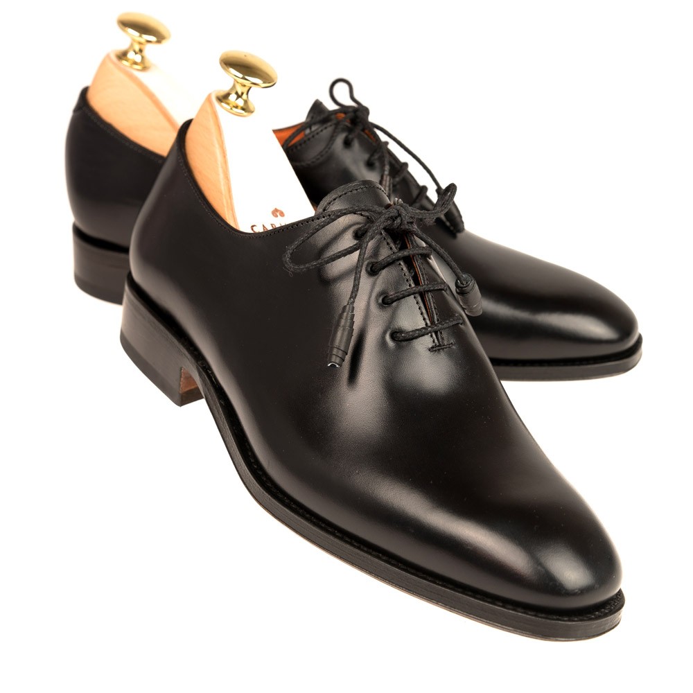 black leather oxfords womens