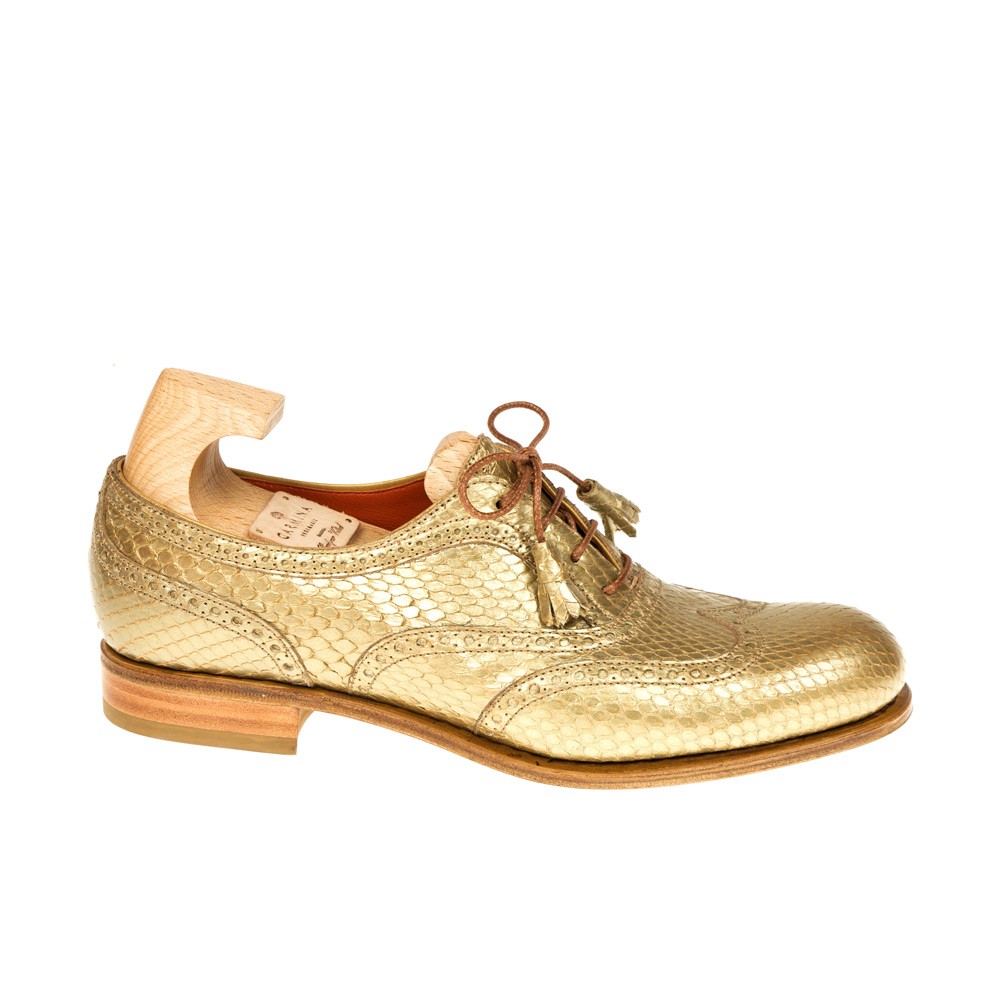 gold oxfords womens